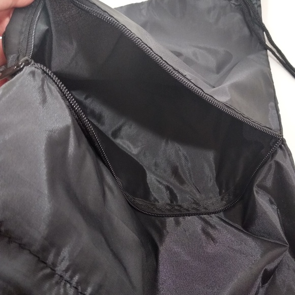 2 Bag Drawstring Blacks Outer Pocket Unisex - Picture 3 of 7